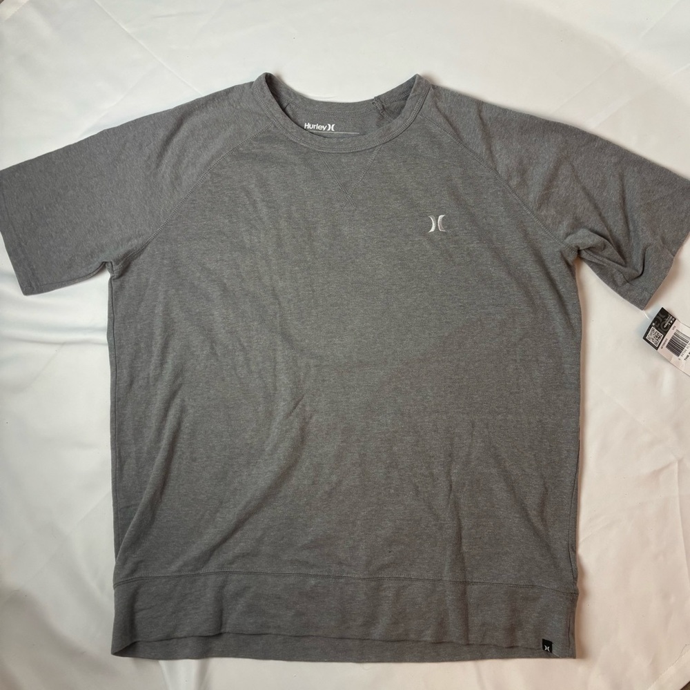 NWT Hurley The Fleece Tee Short Sleeve Gray Men’s Sz XLarge Soft